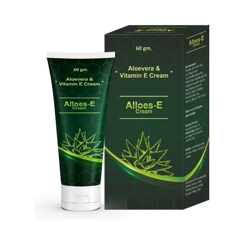 Alloes Vitamin E And Aloe Vera Cream for Nourishes And Repairs the Ski –  Alloes Pharmaceuticals