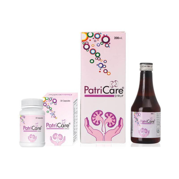 Patri Care Syrup & Capsules Combo For Kidney Stones | Urinary Functions | 200ml
