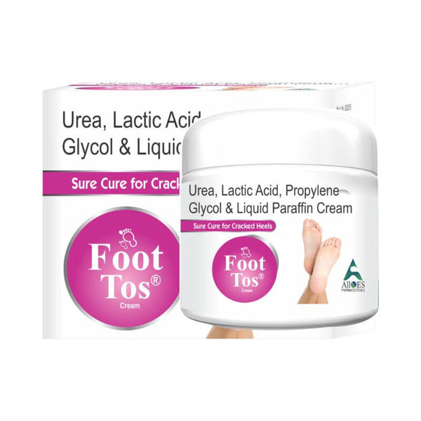 Footos Cracked Heel cream for Rough Spots And Dry Feet | With 10% Urea and Lactic acid | 50gm